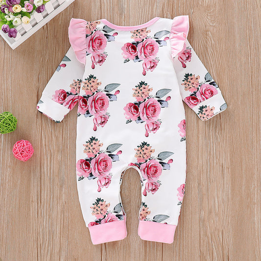 Adorable Baby Floral Print Jumpsuit: Perfect for Your Little Fashionista!