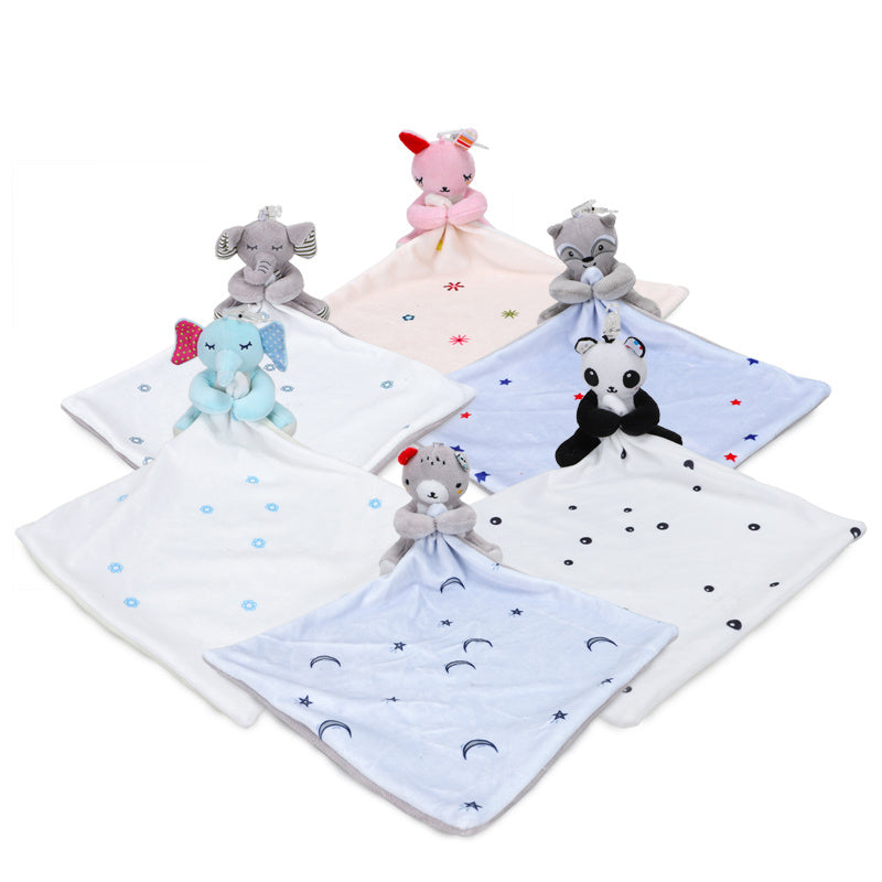 Baby Saliva Towel with Sleep Comfort Doll | Soothing and Practical Baby Care Solution