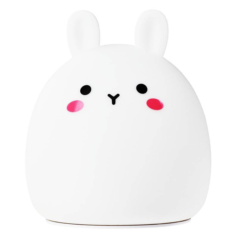 Rechargeable Silicone Cute Rabbit Night Light: Soft Glow for Sweet Dreams