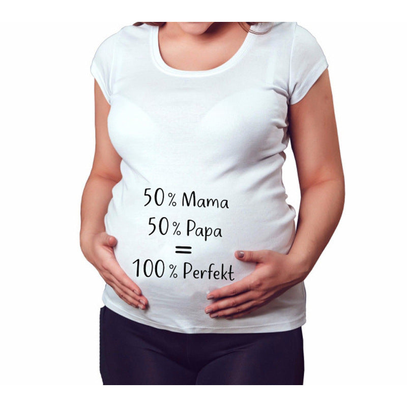 Printed Maternity Shirts - Slim Fit Pregnancy Tops for Women