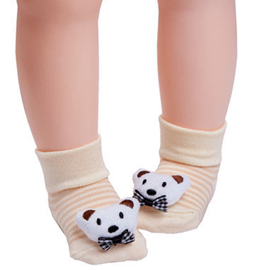 Adorable Baby Animal Doll 3D Socks: Playful Infant Footwear