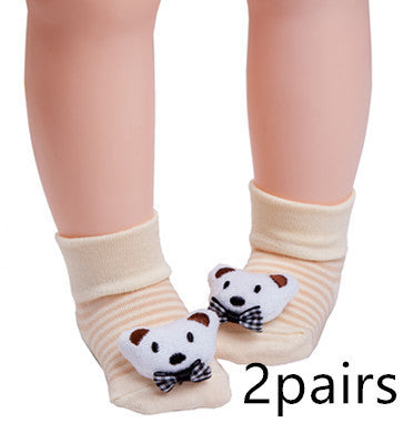 Adorable Baby Animal Doll 3D Socks: Playful Infant Footwear