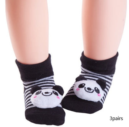 Adorable Baby Animal Doll 3D Socks: Playful Infant Footwear