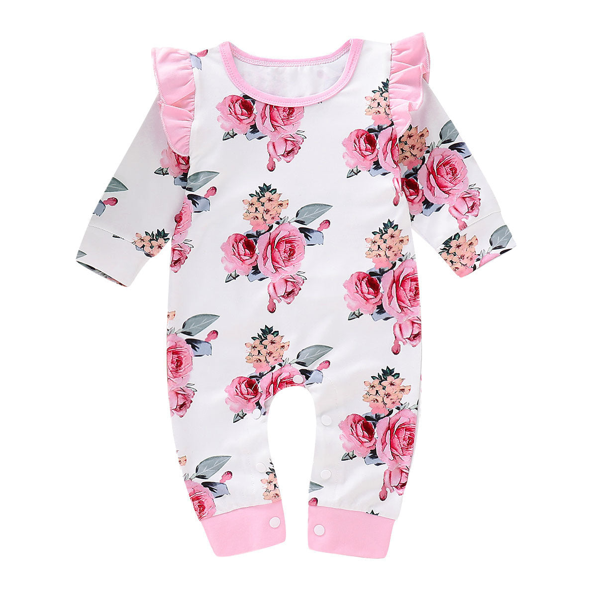 Adorable Baby Floral Print Jumpsuit: Perfect for Your Little Fashionista!