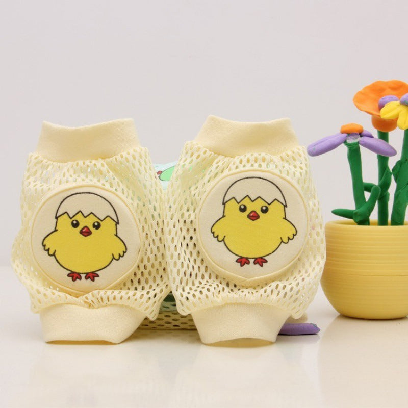 Cute Animal Design Breathable Mesh Baby Kneecap - Infant Safety and Comfort