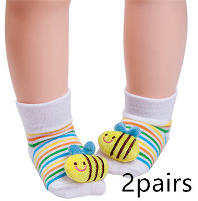 Adorable Baby Animal Doll 3D Socks: Playful Infant Footwear