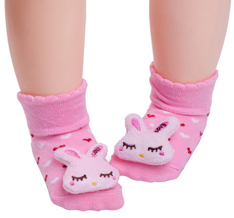 Adorable Baby Animal Doll 3D Socks: Playful Infant Footwear