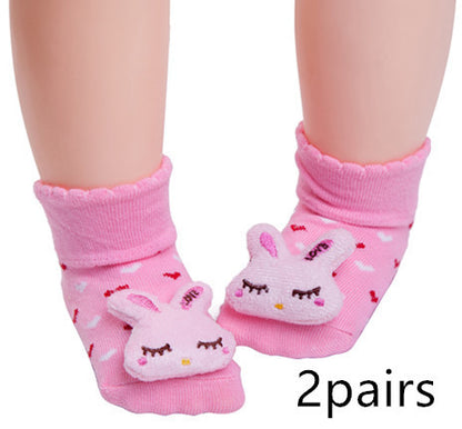 Adorable Baby Animal Doll 3D Socks: Playful Infant Footwear