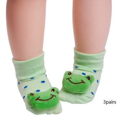 Adorable Baby Animal Doll 3D Socks: Playful Infant Footwear