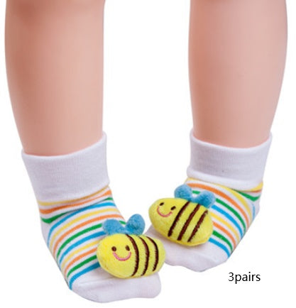 Adorable Baby Animal Doll 3D Socks: Playful Infant Footwear