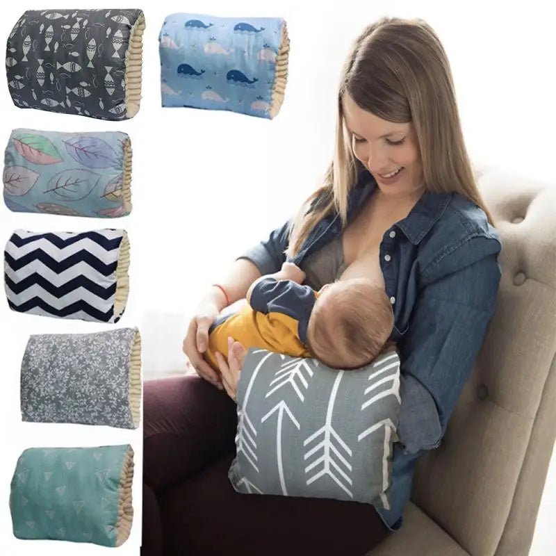 Adjustable Baby Cotton Nursing Arm Pillow: Comfortable & Convenient for Effortless Breastfeeding – Washable & Versatile Infant Cushion Arm Pad