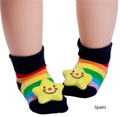 Adorable Baby Animal Doll 3D Socks: Playful Infant Footwear