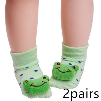 Adorable Baby Animal Doll 3D Socks: Playful Infant Footwear