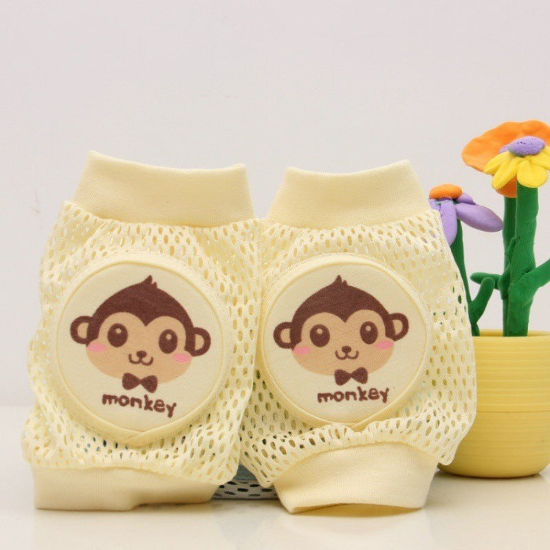 Cute Animal Design Breathable Mesh Baby Kneecap - Infant Safety and Comfort