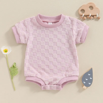 Cute Short Sleeve Triangle One-piece Baby Rompers: Perfect Crawling Suit