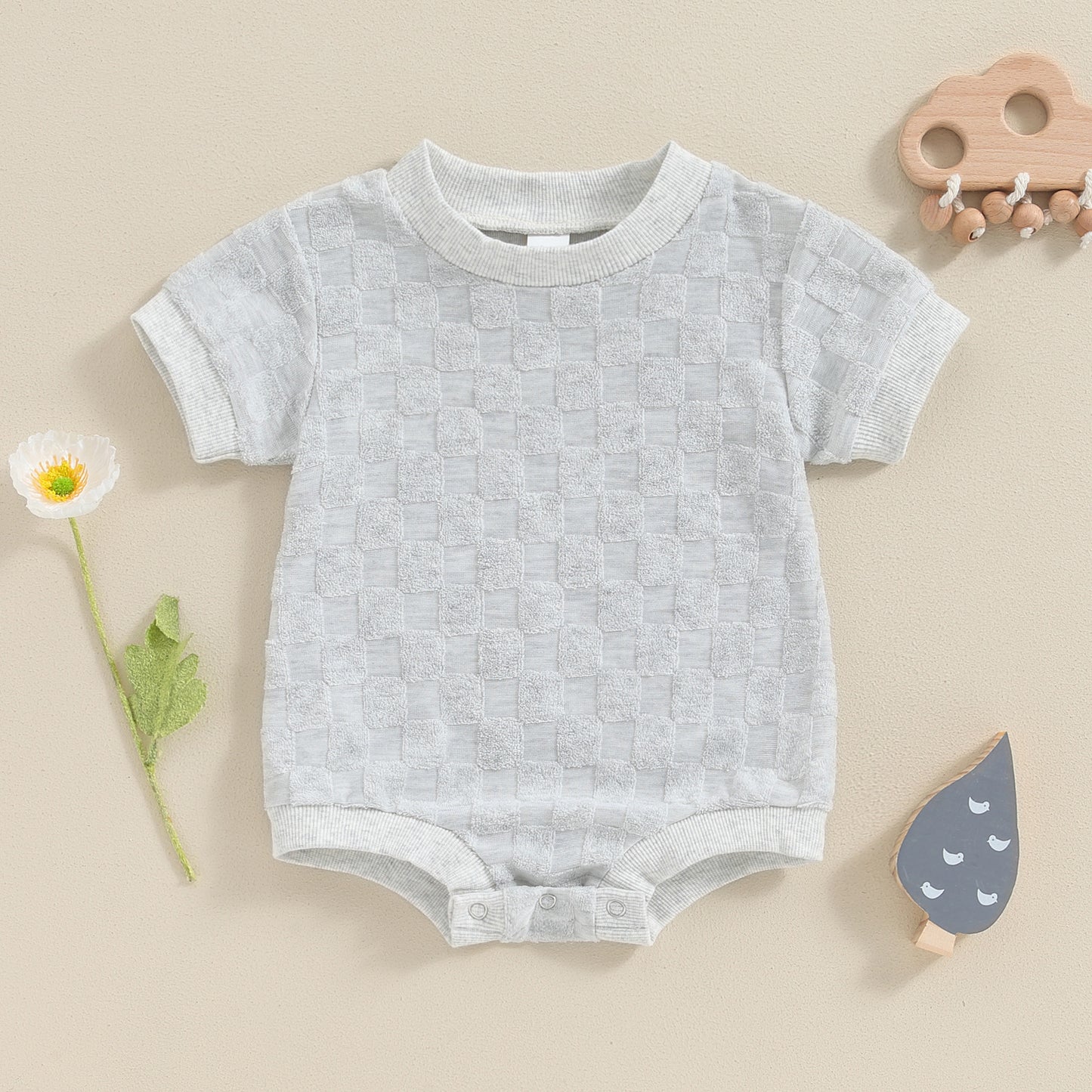 Cute Short Sleeve Triangle One-piece Baby Rompers: Perfect Crawling Suit