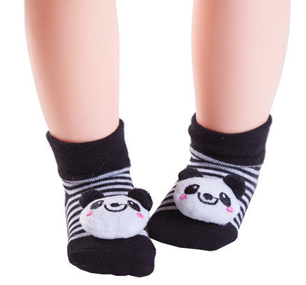 Adorable Baby Animal Doll 3D Socks: Playful Infant Footwear