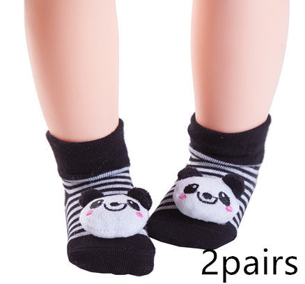 Adorable Baby Animal Doll 3D Socks: Playful Infant Footwear