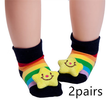 Adorable Baby Animal Doll 3D Socks: Playful Infant Footwear