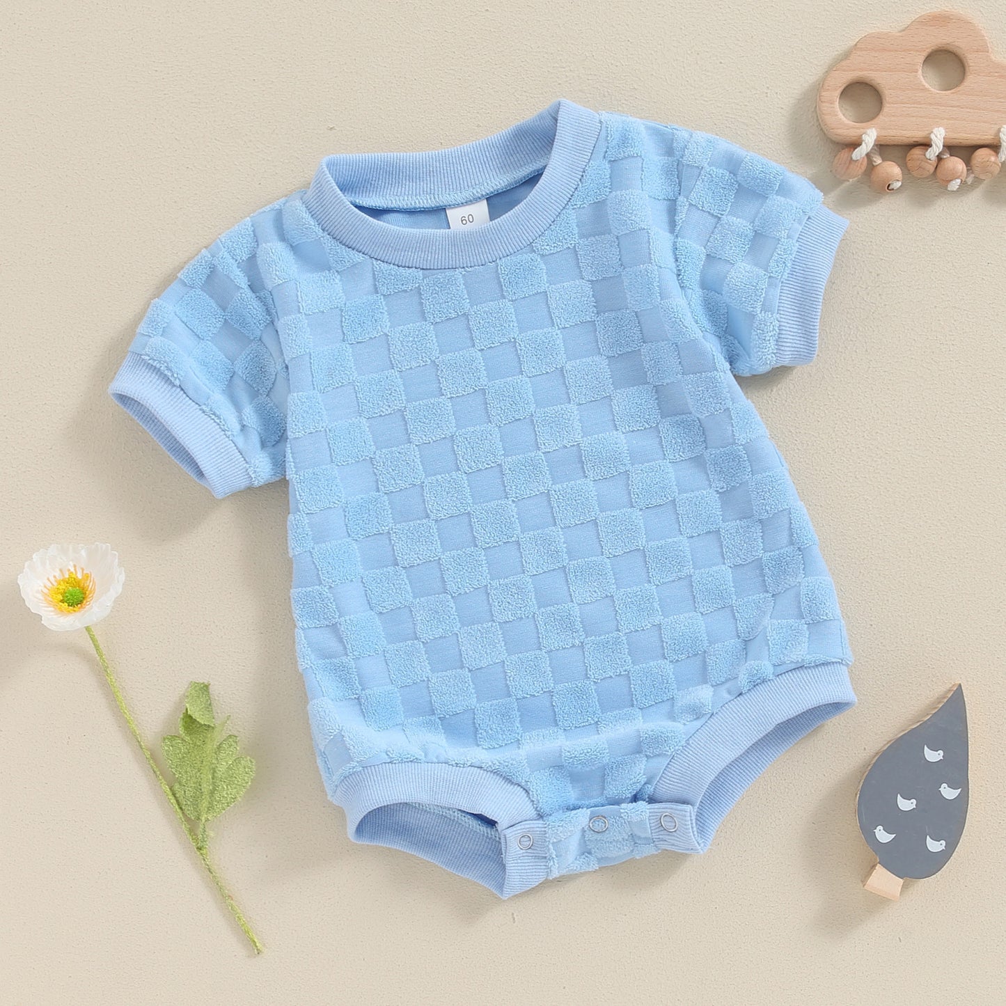 Cute Short Sleeve Triangle One-piece Baby Rompers: Perfect Crawling Suit