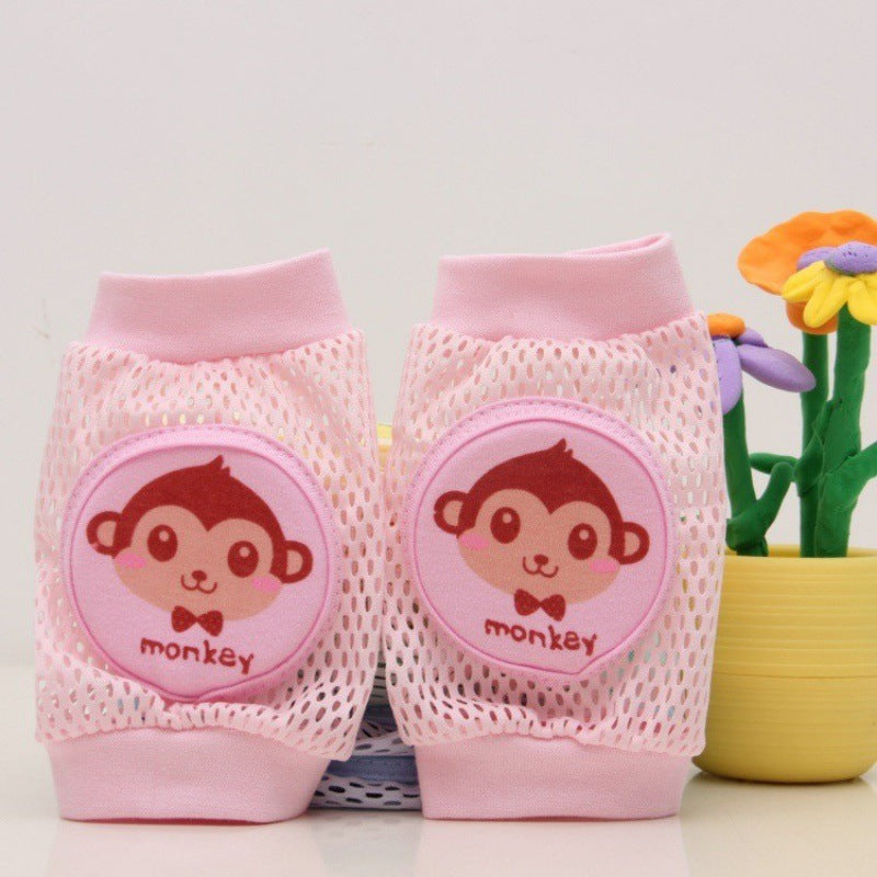 Cute Animal Design Breathable Mesh Baby Kneecap - Infant Safety and Comfort